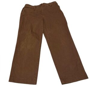 Talbots Brown Capri Length Women’s Pants Size 8 Petite